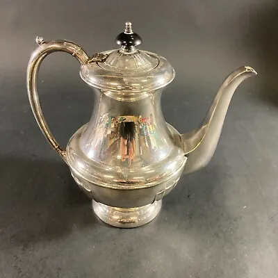 Vintage Art Deco Pattern Hecworth Epns Sheffield Coffee Pot Silver Plate England • $65