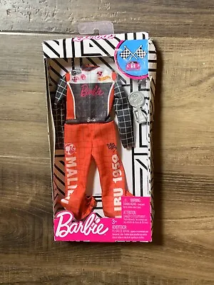  Barbie Careers Fashion Pack Race Car Driver Jumpsuit Clothing & Trophy 2019 New • $10.99