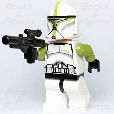 LEGO® Star Wars Clone Trooper Sergeant Minifigure Green Phase 1 75000 Sw0438 • $39.99