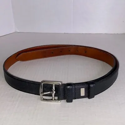 Coach Men's Leather Belt Size 42” Black With Brass Buckle Casual • $29.99