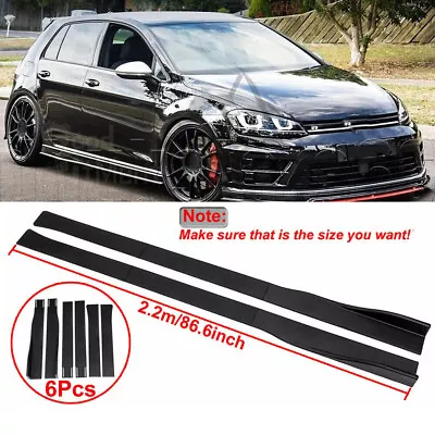 Side Skirts Rocker Panel Splitters For VW Golf MK6 MK 7 7.5 GTI R CC Caravelle • $45.95