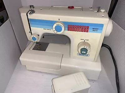 Vtg White Zig Zag Sewing Machine Model 954 W/Foot Pedal. Tested • $89.97