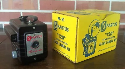 $36.95 • Buy Vintage Spartus 120 Synchronized Flash Camera With Original Box
