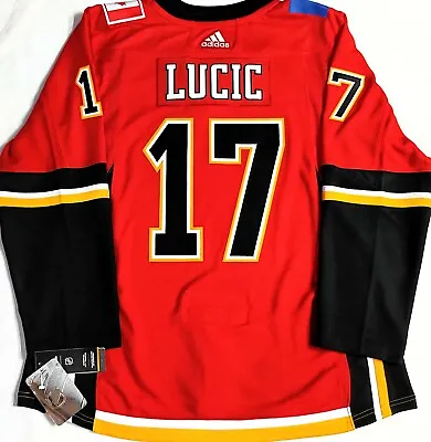 Nwt-pro-50 Milan Lucic Calgary Flames Adidas Authentic Climalite Hockey Jersey • $179.99