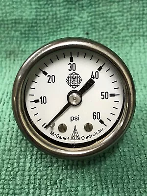 MCDANIEL CONTROLS Pressure Gauge 0-60psi 1/4  NPT SCL AB90526 • $15