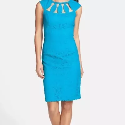 Adrianna Papell Lace Cutout Sheath Dress - 4 • $35