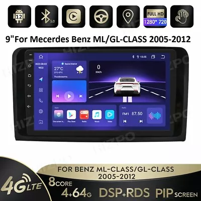 For Mercedes-Benz W164 ML/GL350 500 Android 12 Car Play Radio Stereo GPS 4+64GB • $246.99