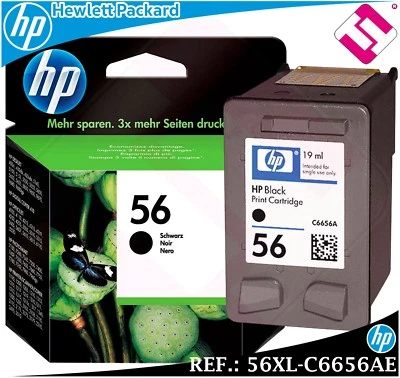 $76.32 • Buy Ink Black 56 XL Original Printers HP Deskjet Officejet J Pro Cartridge Black