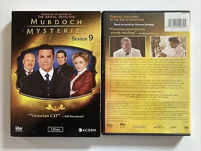 Murdoch Mysteries: Season 09 (DVD 2015) Includes Slipcover - Very Good Cond. • $9.98