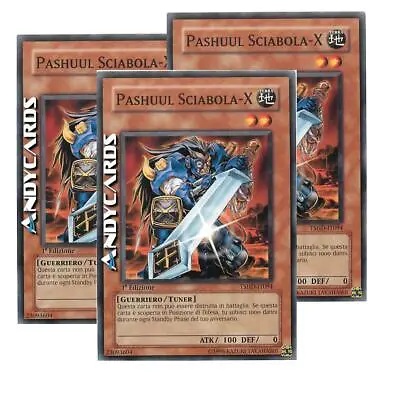 3x PASHUUL SCIABOLA-X (X-Saber Pashuul) • Common • TSHD IT094 • Yugioh ANDYCARDS • $1.06