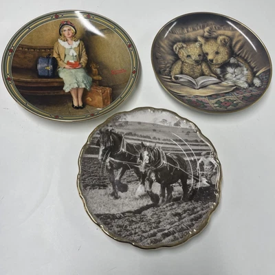 £12 • Buy Job Lot Vintage Plates A Young Girls Dream Shire Horse Ploughing Bedtime Story