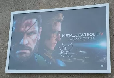 METAL GEAR SOLID V Kiefer Sutherland SIGNED + FRAMED Poster PSA AUTHENTICATION • $719.99