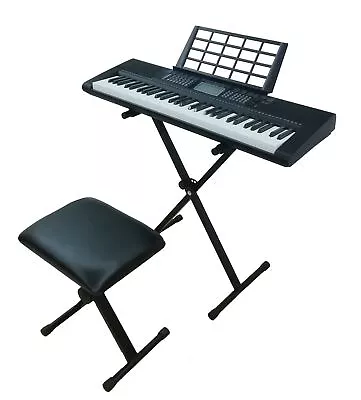 Tpro 61 Keys Electric Piano Learning Keyboard Bundle With Seat Stand And Mic • $241.95