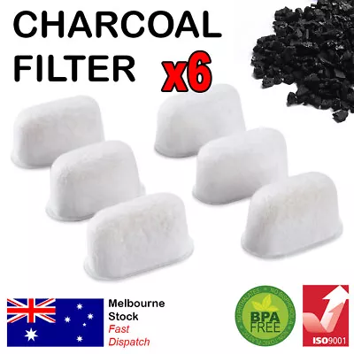 X6 Charcoal Water Filters Breville BES990 BES900 BES810 BES840 Coffee Machine • $14.90