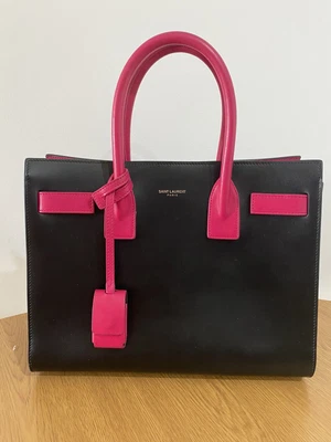 $1200 • Buy Ysl Sac De Jour Fuschia Black