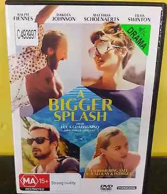 A Bigger Splash Ex-rental Region 4 DVD (2016 Tilda Swinton Movie) • £13.28