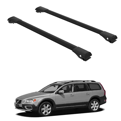 Roof Rack Cross Bars To Volvo XC70 2007-2016 Black Set 2 Pcs • $115