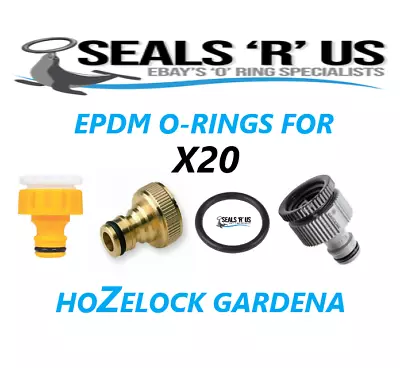 20 X Hose Pipe Connector Seals O Rings (EPDM) Pack Of Hozelock Gardena • £1.98