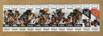 2015 NFL CHICAGO BEARS FULL FOOTBALL TICKETS Vs Packers Vikings Raiders Broncos • $12