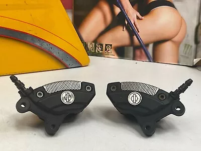 $299.95 • Buy 🔥00-23 Harley Brembo Front Brake Calipers W/Bleeders & Pads Touring V Rod🔥