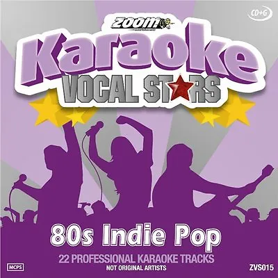 £4.95 • Buy Zoom Karaoke Vocal Stars CDG Disc (ZVS015) - 80's Indie Pop