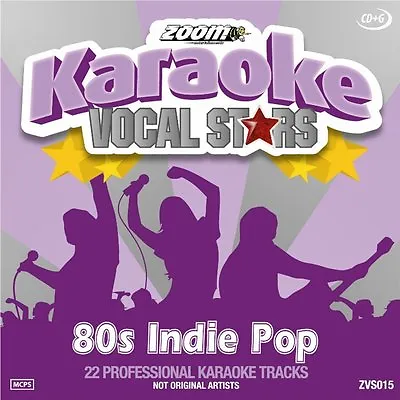 Zoom Karaoke Vocal Stars CDG Disc (ZVS015) - 80's Indie Pop • £4.95