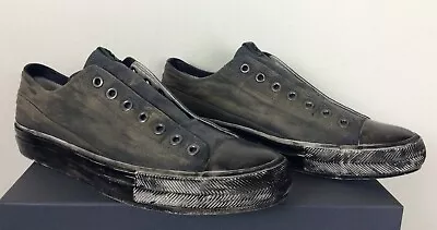 RARE New John Varvatos 315 Low Vulc Washed Canvas Laceless Sneakers Shoes 11 • $299.99