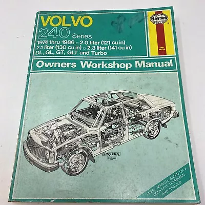 Volvo 240 Series 1974 Thru 1990 Haynes Repair Manual All Gasoline Engine Models • $9.99