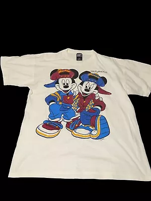 VTG 90s Mickey Minnie Mouse Disney Hollywood Size L Large 🔥🔥🔥 • $5.50