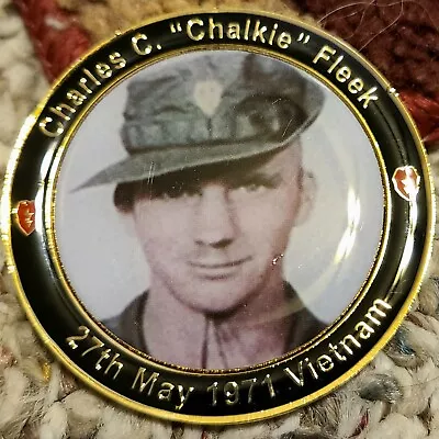 2-Inch Chalkie Fleek Vietnam Medal Of Honor Recipient Military Challenge Coin • $20