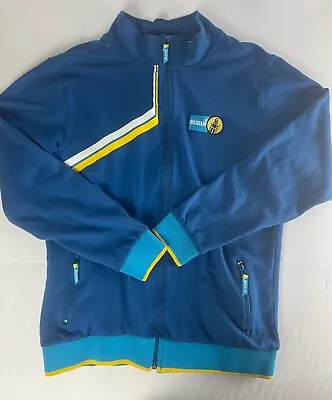 Bilstein Shocks Jacket Car Racing Off Road Mens Size L Made In USA  Blue Yellow • $22.88