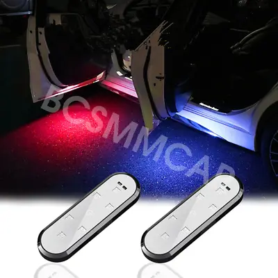 2Pcs Magnetic Wireless Car Door Welcome LED Lights USB Emergency Signal Lamp • $16.91