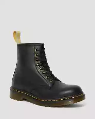 Dr Martens Vegan 1460 8 Eye Lace Up Boots Black UK 6- BRAND NEW - Genuine • $149.99