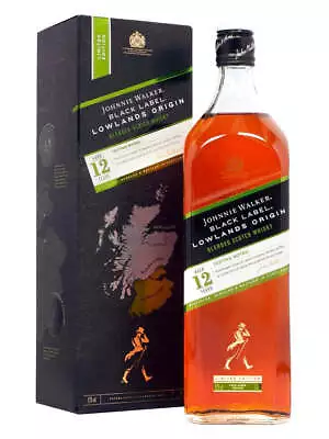 Johnnie Walker Black Label Lowlands Origin 12 Year Old Blended Scotch Whisky 1L • $112.99