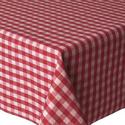£24 • Buy Wipe Clean Acrylic Coated Tablecloth: Gingham Check | Hemmed | Sizes & Colours