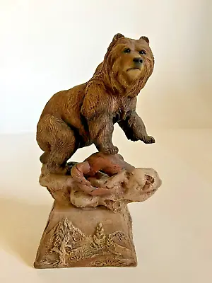 Mills Creek Studio Yellowstone Animal Figurines Buffalo/Grizzly Bear (LOT Of 2!) • $50