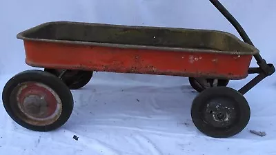 Vintage Murray Children's Pull/Ride On Red Wagon Needs Some TLC Hub Caps  Good • $34.99