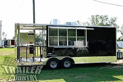 NEW 8.5 X 22 Enclosed Mobile Kitchen Food Vending Concession BBQ Smoker Trailer • $12600