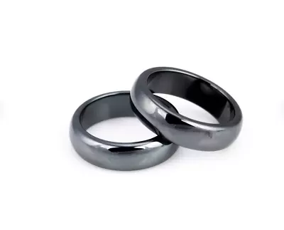 £2.99 • Buy Natural Magnetic Hematite Ring - Anxiety Balance Circulation Blood UK 