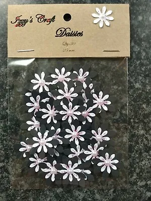 30 PAPER DAISY FLOWER CARD MAKING #56 CRAFf Birthday Decoration Confetti • £1.99