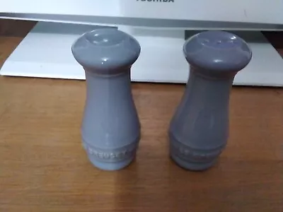 Le Creuset Salt And Pepper Pots Pale Grey • £3.25