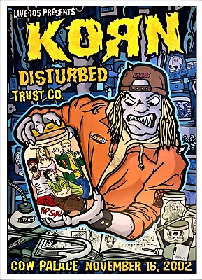 Korn  Concert Poster  Tour 12  X 18  Free Shipping • $22.13