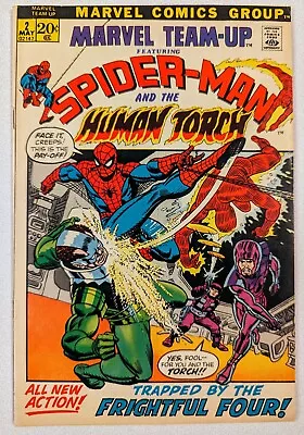 Marvel Team Up #2 FN- 5.5 1972 Spider Man And The Human Torch  • $31.99