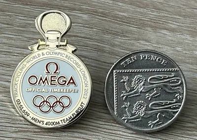 Omega 2012 London Olympics Men's 4000m Team Pursuit Pin • £9.50