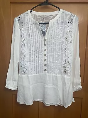 Miss Me Women’s Floral Lace See Through Blouse Size Small Nwt • $15