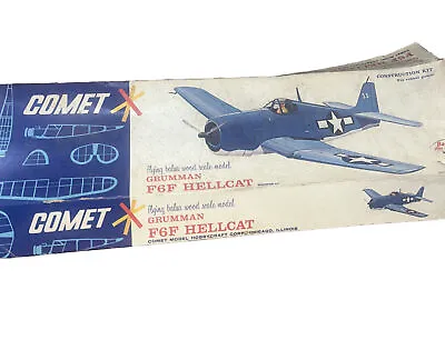 Vintage Hobbycraft Airplane Model Kit Balsa Wood Grumman Hellcat F6f-3 Piper Cub • $20