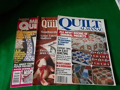 Lot Of 3 Vintage Quilting Magazines 2 From 1989 And 1 From 1997 • $12