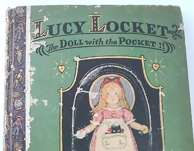 Antique Childrens Book Illustrated Lucy Locket The Doll Pocket John Rae 1928 • $42.95