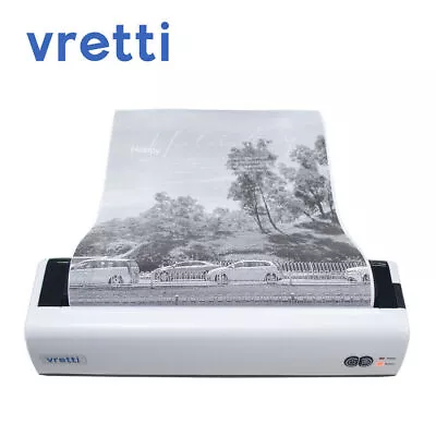 VRETTI A4 Wireless Bluetooth USB Portable Printer FOR Android And IOS Phone • $60