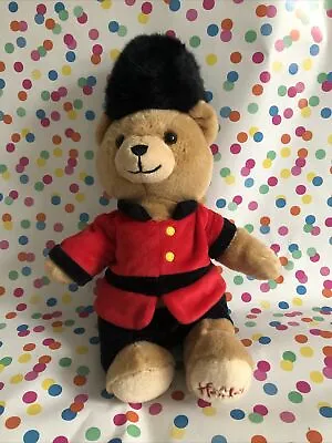 Hamleys Beefeater Guard Dressed Sitting Beanie Plush Toy Teddy Bear Soft • £5